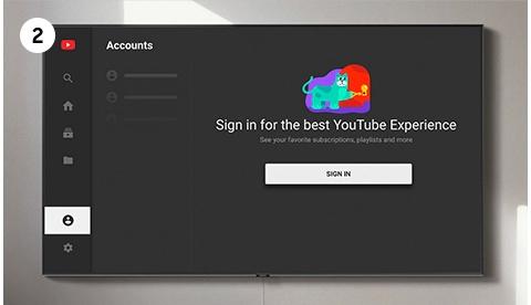 Select sign in to log into your Google Account.